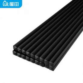 筷子 合金筷子中餐厅加长专用筷酒店家用筷不锈不发霉耐高温消毒定制刻字餐饮店（27.3cm标准版）10双