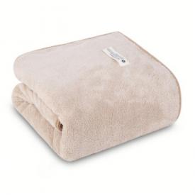 三利速干大浴巾 A类柔软吸水裹身巾带挂绳洗澡巾 70*140cm 咖色