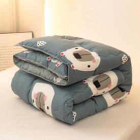 南极人 被子冬天 冬季印花棉被春秋被空调被冬被加厚保暖被芯学生宿舍单人被被褥双人被 【印花暖绒秋冬被】熊熊乐园 150x200cm 3斤