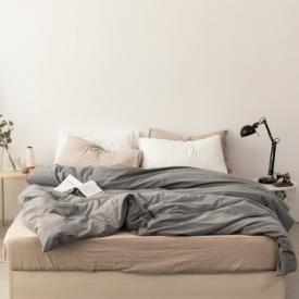 凡客居水洗棉全棉被套单件纯色纯棉单人双人被套被罩定制专属你的床上用品 水洗棉被套/淡蓝 特殊尺寸可定制