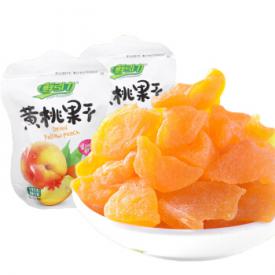 鲜引力黄桃果干500g 独立装桃肉果脯干蜜饯办公室休闲零食蜜桃干 黄桃果干500g